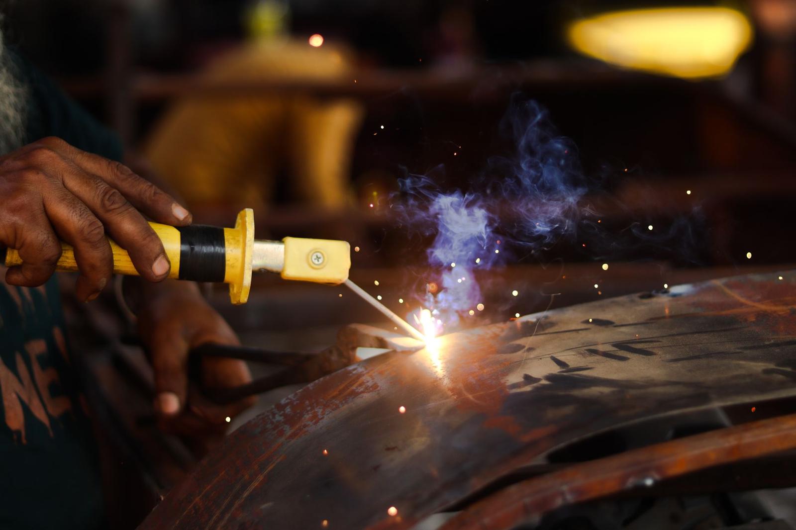Welding in Close Up